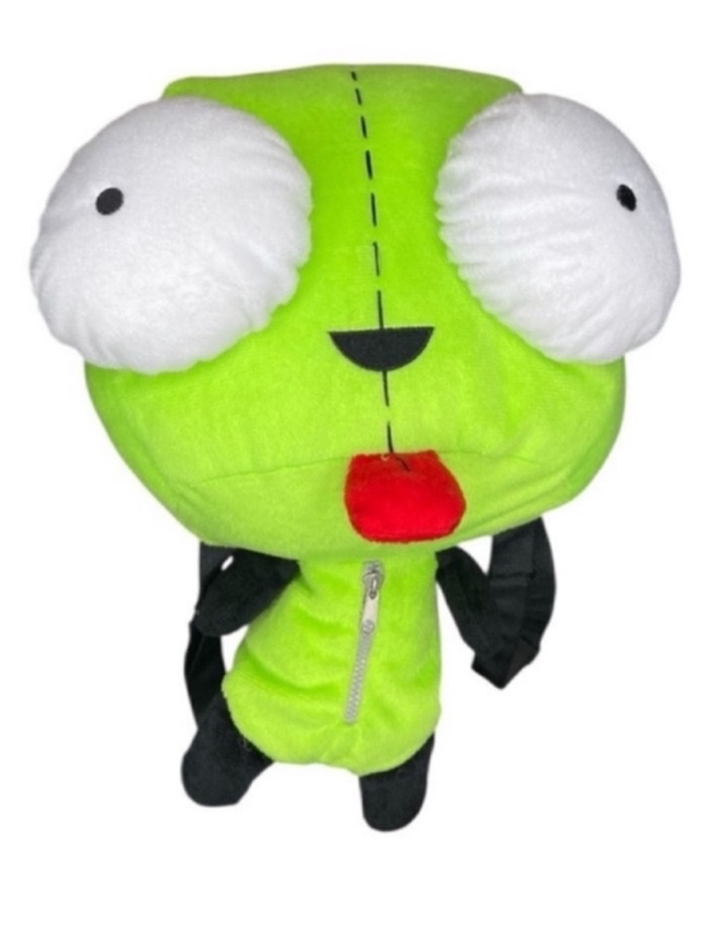 Nickelodeon Alien Invader Zim 3D Gir Toy Plush Backpack Green - Picture 2 of 5